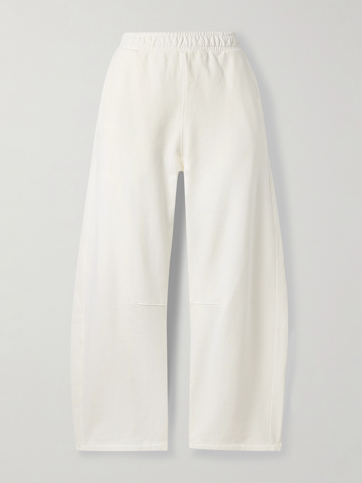 Citizen Of Humanity Miro Cotton-jersey Barrel-leg Track Pants In White