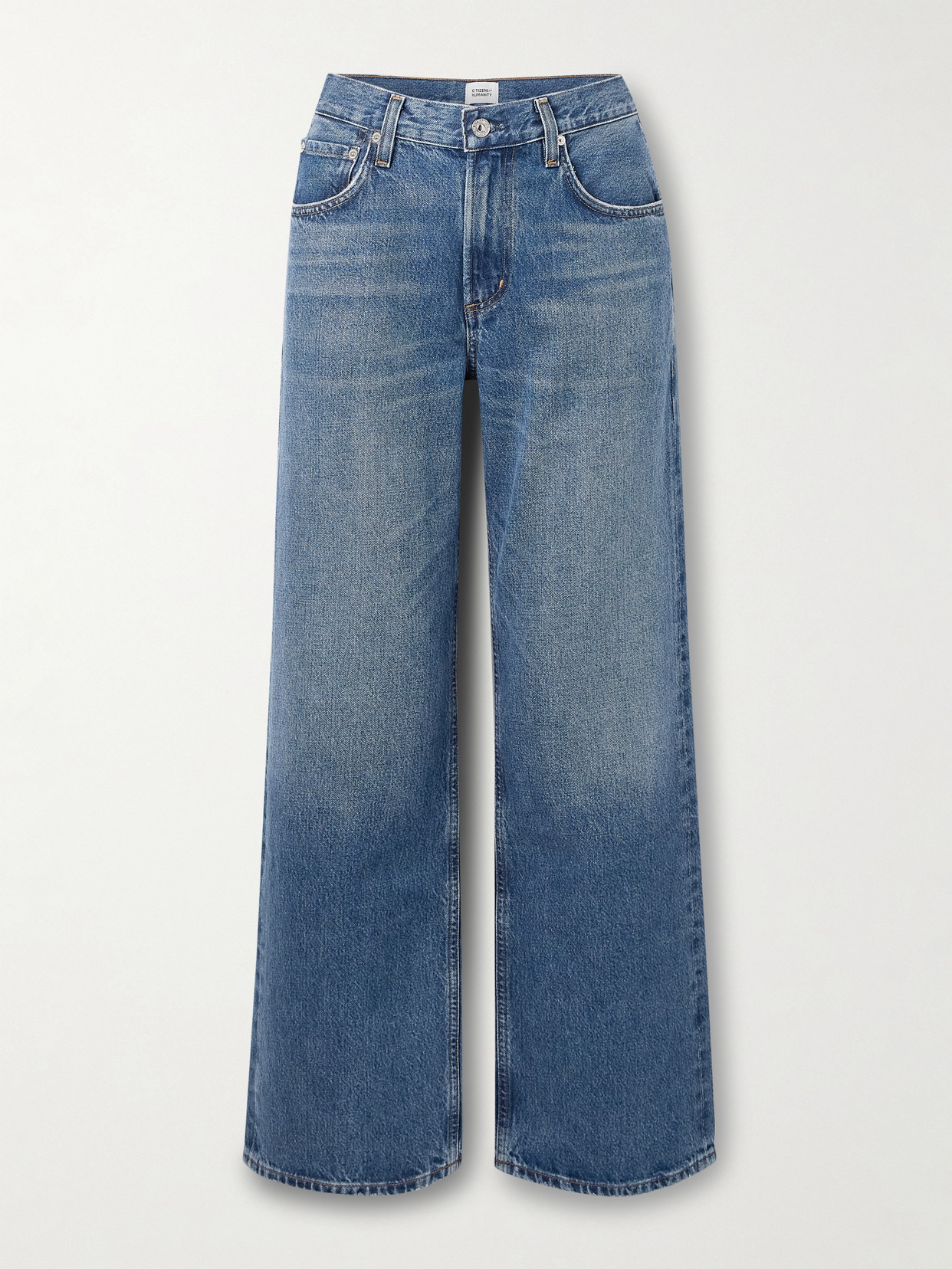 Citizen Of Humanity Lindz Low-rise Straight-leg Jeans In Blue