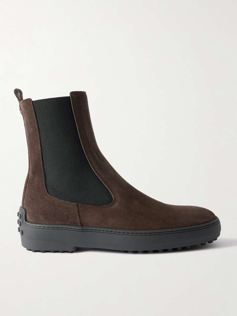 Tod's Winter Gommini Suede Chelsea Boots