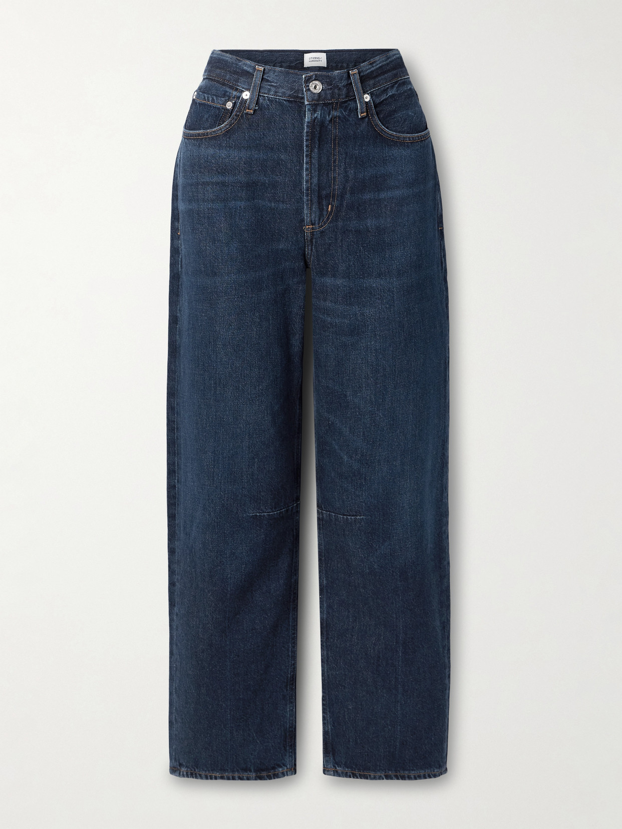 Citizen Of Humanity Miro Mid-rise Barrel-leg Jeans In Blue