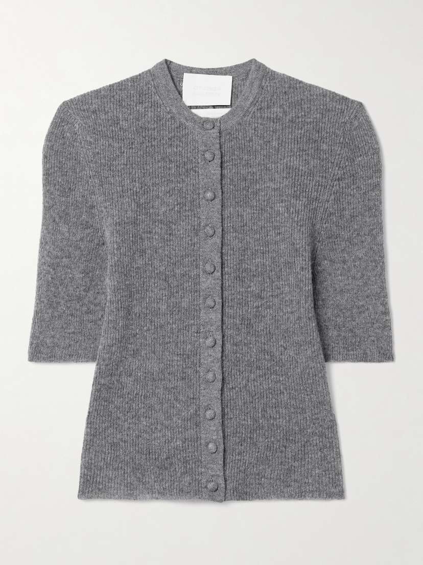 Citizens of Humanity Tabitha Ribbed Wool And Cashmere-blend Cardigan