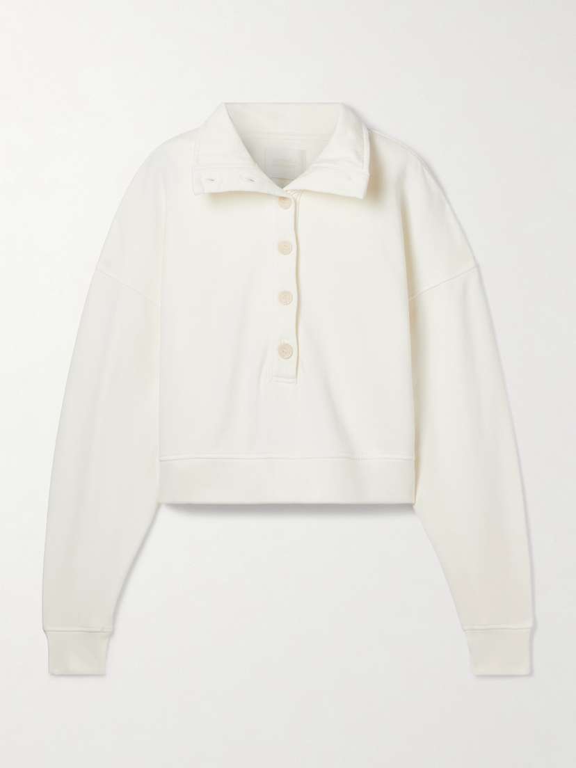 Citizens of Humanity Mirelle Cropped Cotton-jersey Sweatshirt