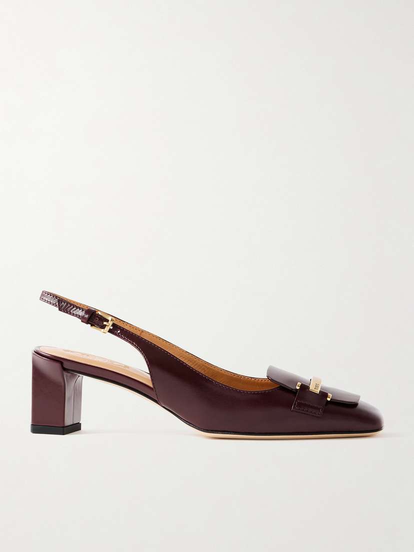 Tod's Cuoio Embellished Leather Pumps