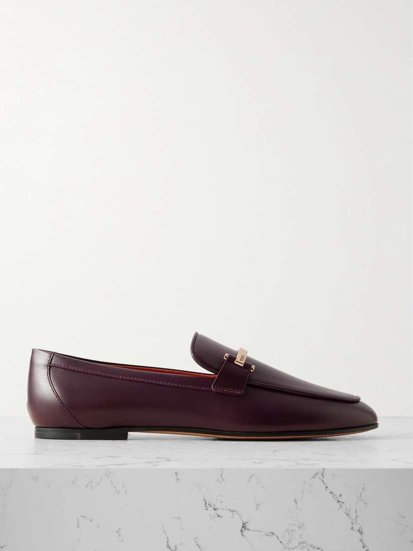Tod's Embellished Leather Loafers