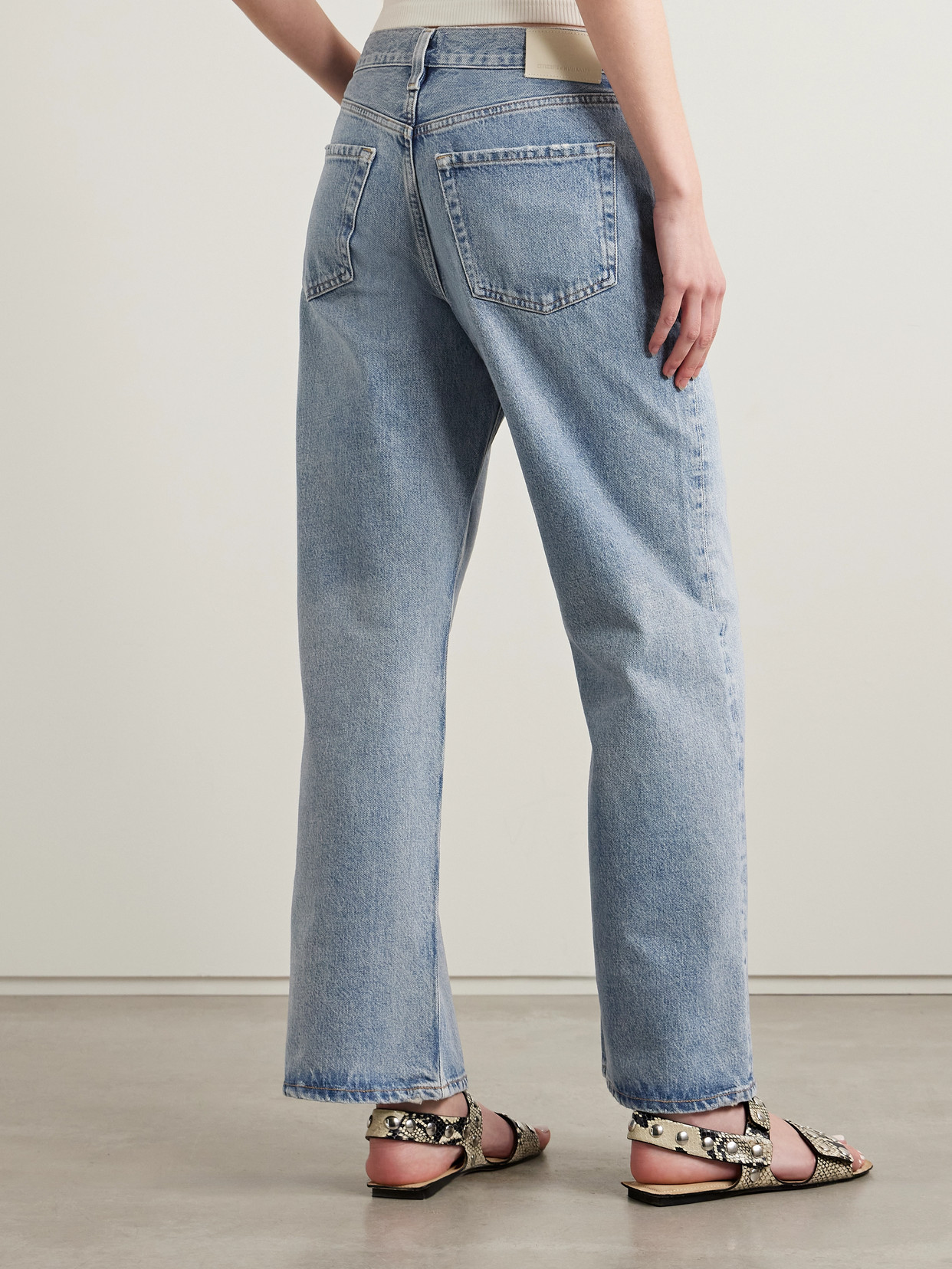 Citizen Of Humanity Lindz Low-rise Straight-leg Jeans In Blue