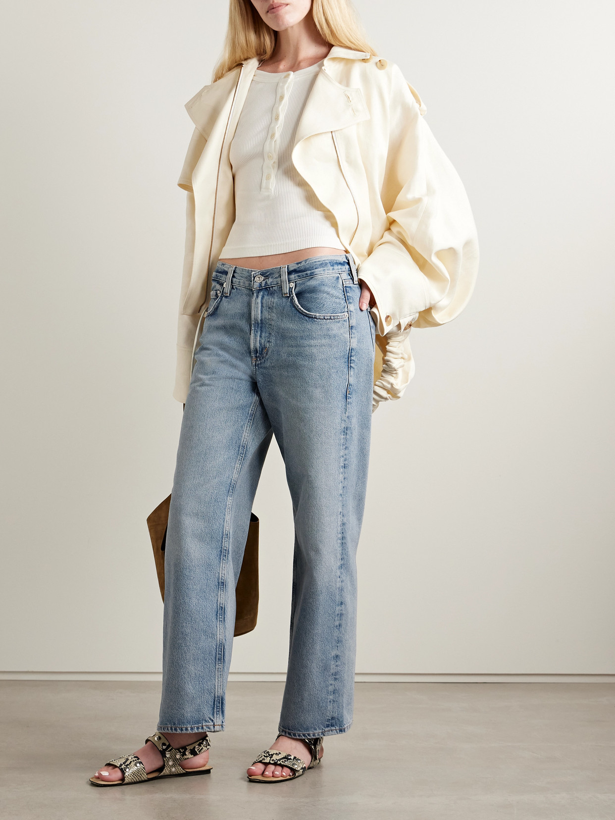 Citizen Of Humanity Lindz Low-rise Straight-leg Jeans In Blue