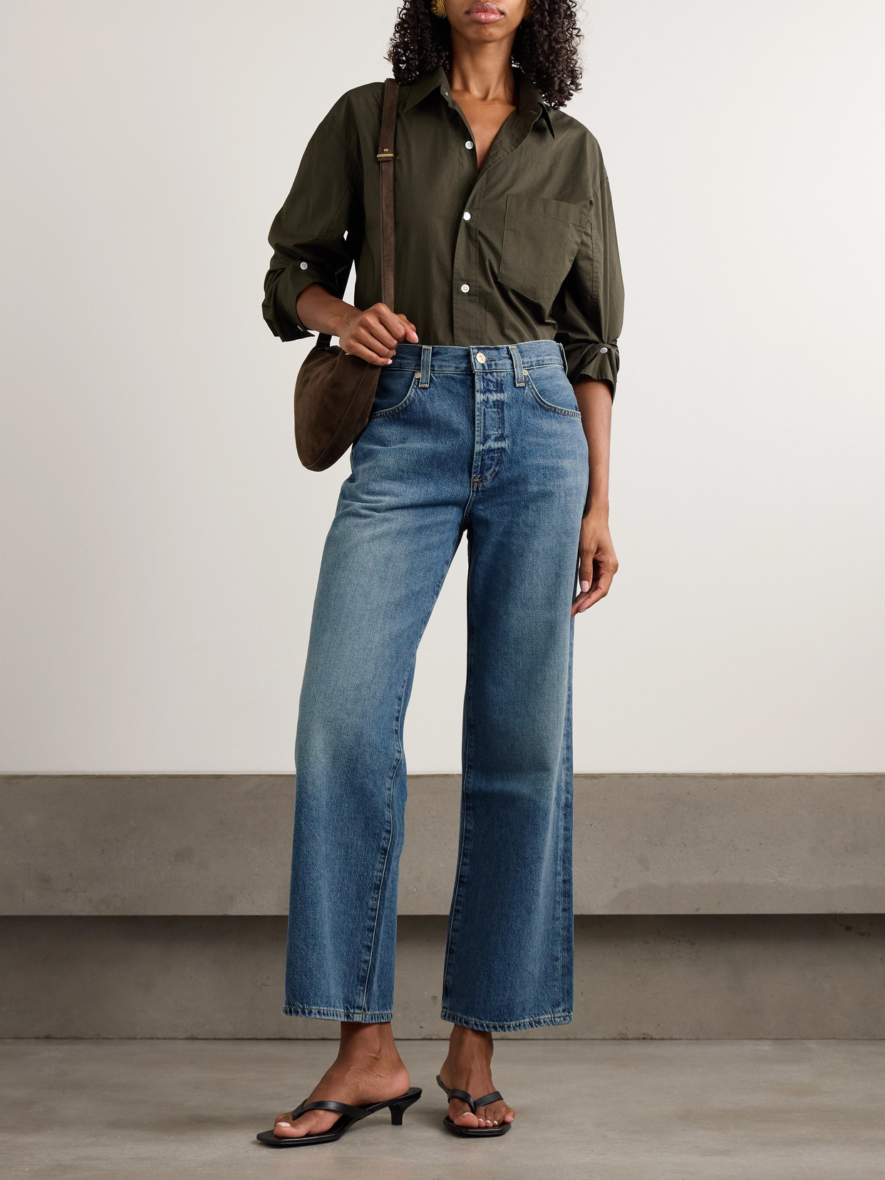 Citizen Of Humanity Annina High-rise Wide-leg Jeans In Blue