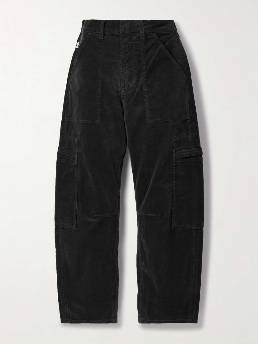 Citizens of Humanity Marcelle Cotton-blend Corduroy Wide-leg Cargo Pants