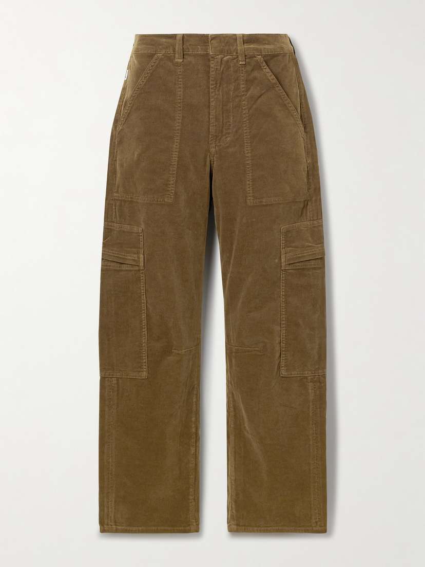 Citizens of Humanity Marcelle Cotton-blend Corduroy Barrel-leg Cargo Pants