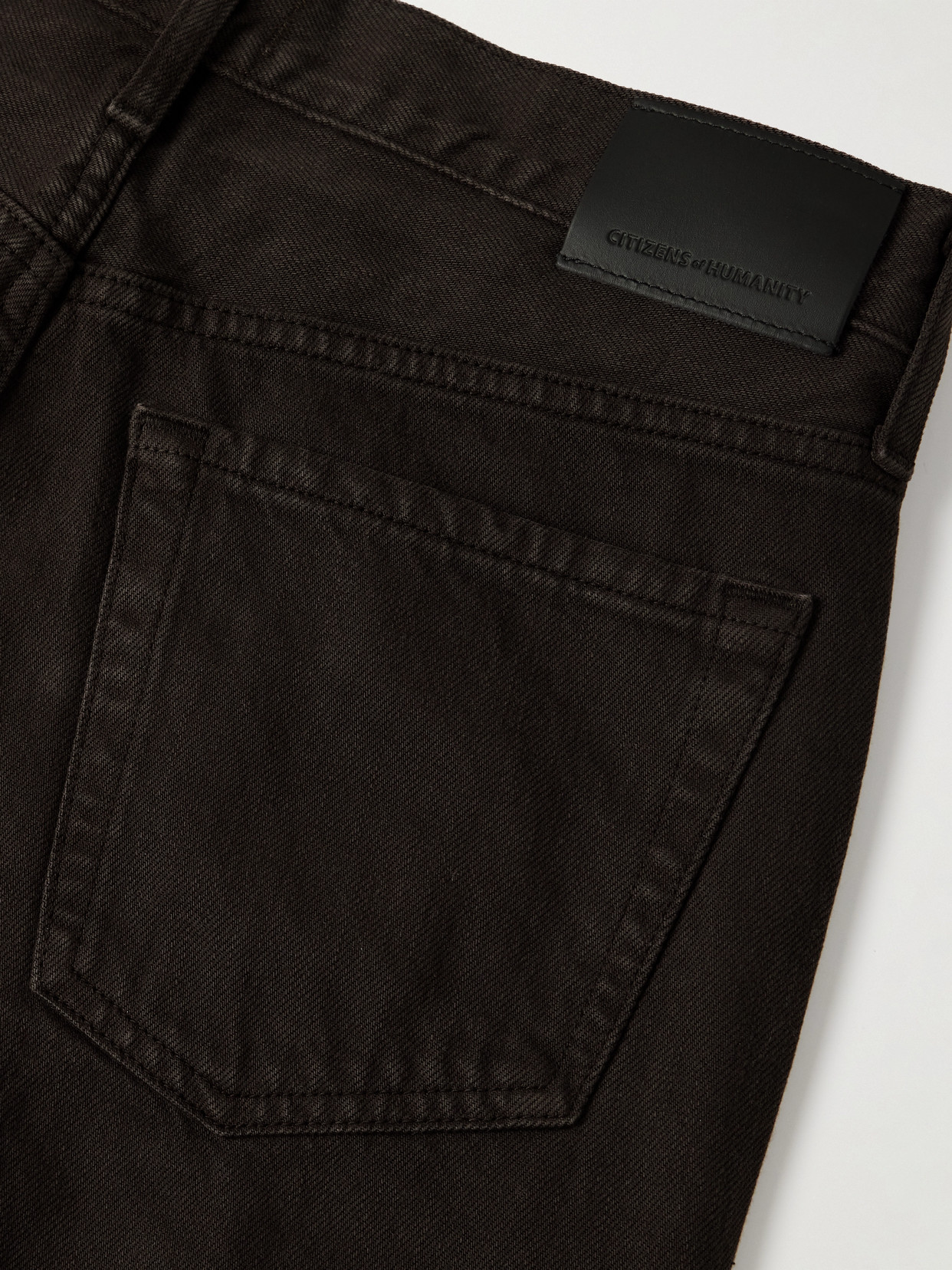 Citizen Of Humanity Miro Mid-rise Barrel-leg Jeans In Brown