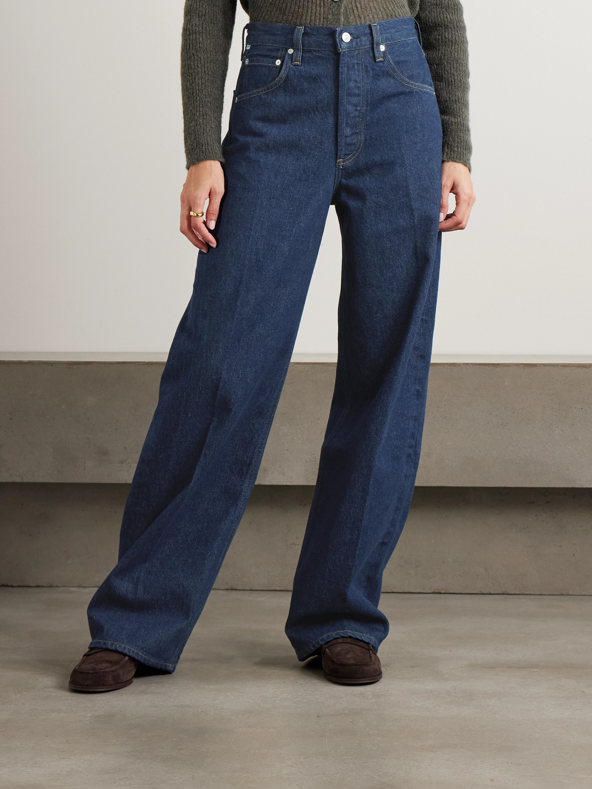 Citizens Of Humanity - Ayla Baggy mid-rise wide-leg jeans | Plush