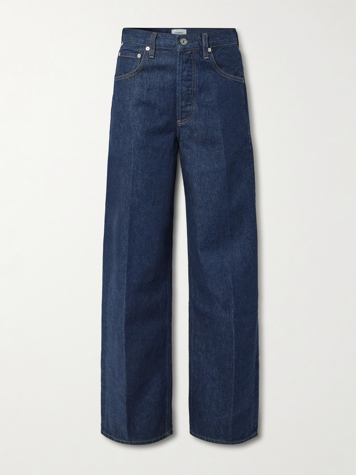 Citizen Of Humanity Ayla Baggy Mid-rise Wide-leg Jeans In Blue