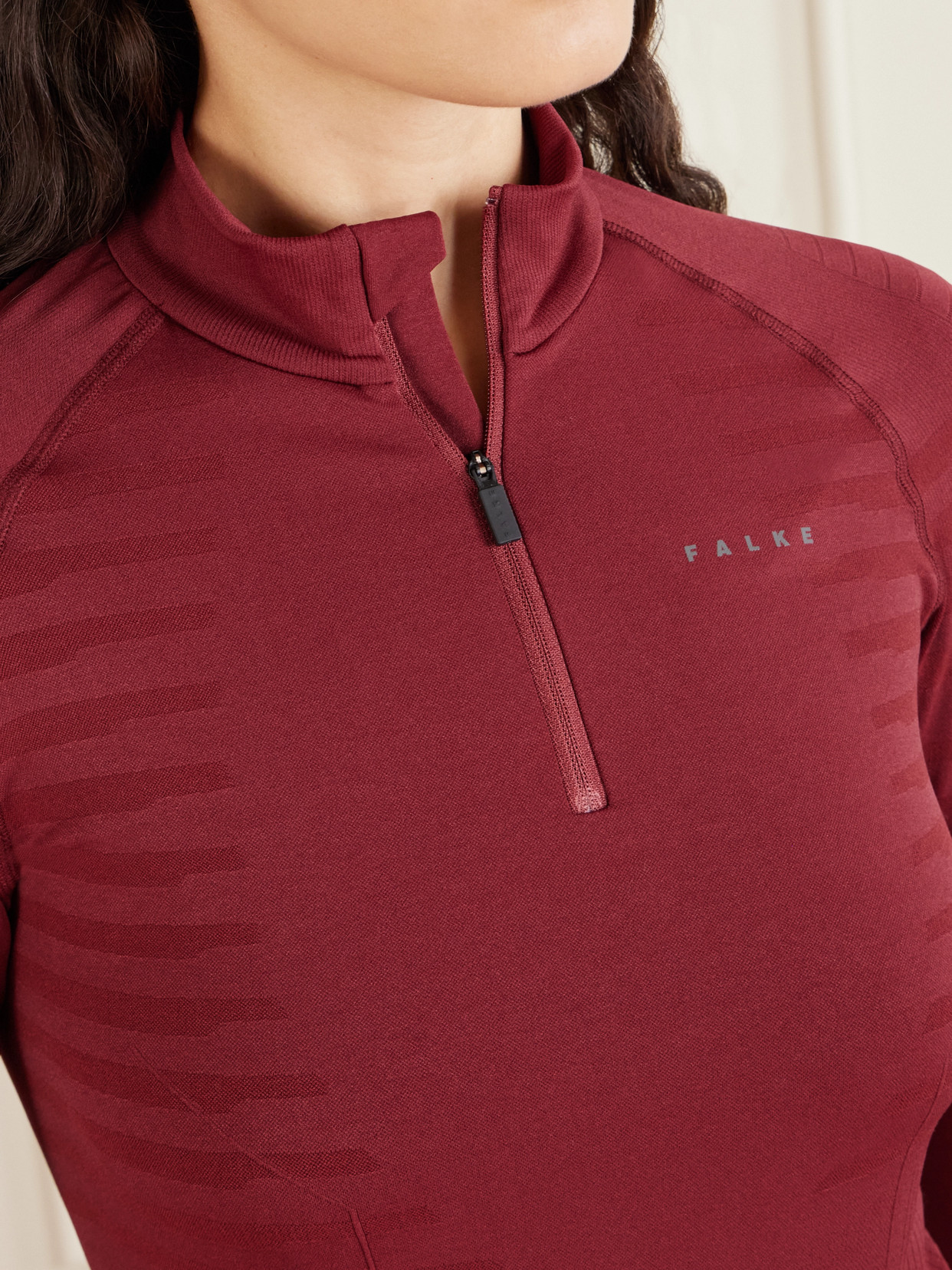 Falke Max Stretch-jersey Base Layer In Red