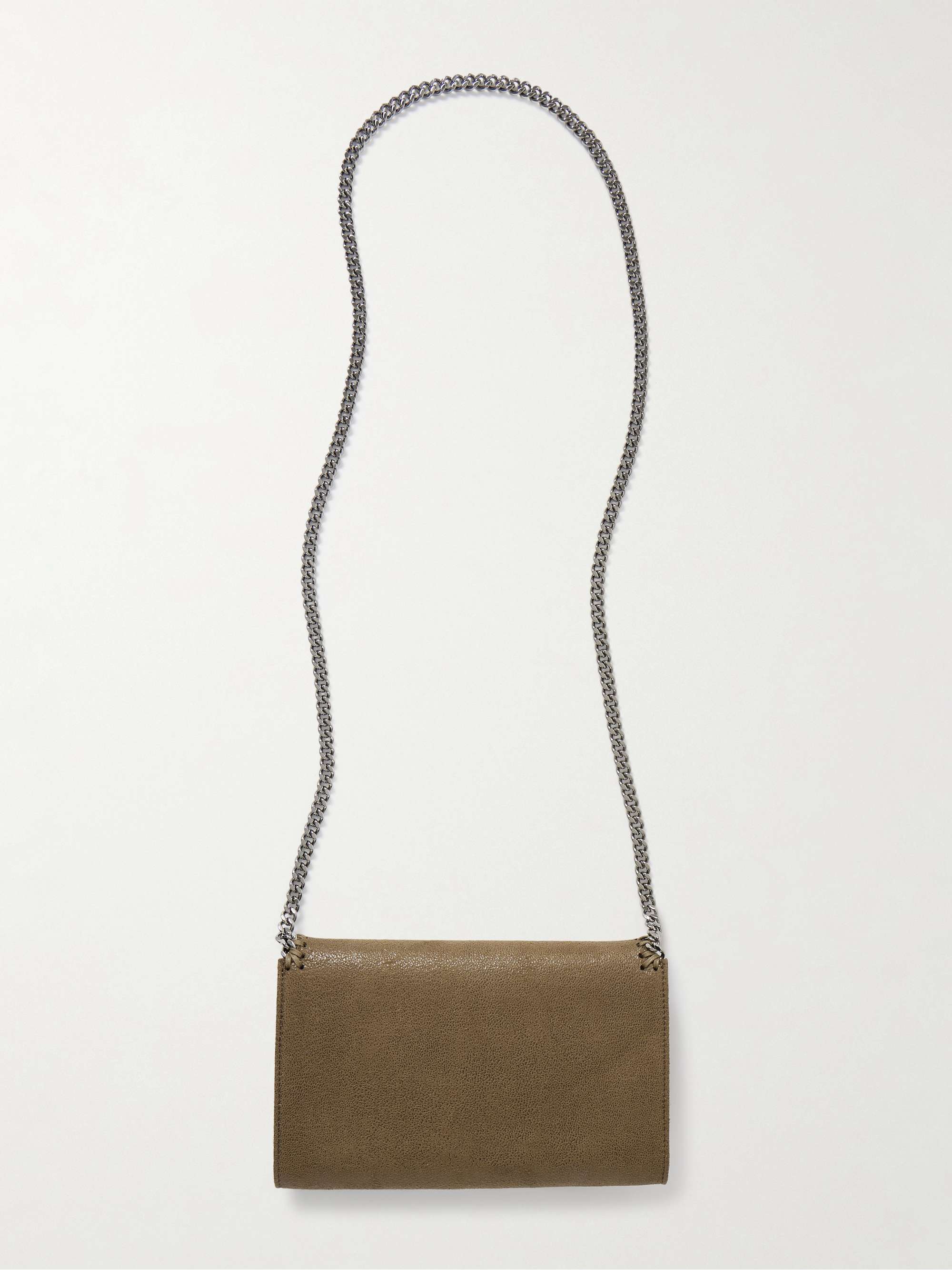 STELLA MCCARTNEY Falabella mini vegetarian brushed-leather shoulder bag