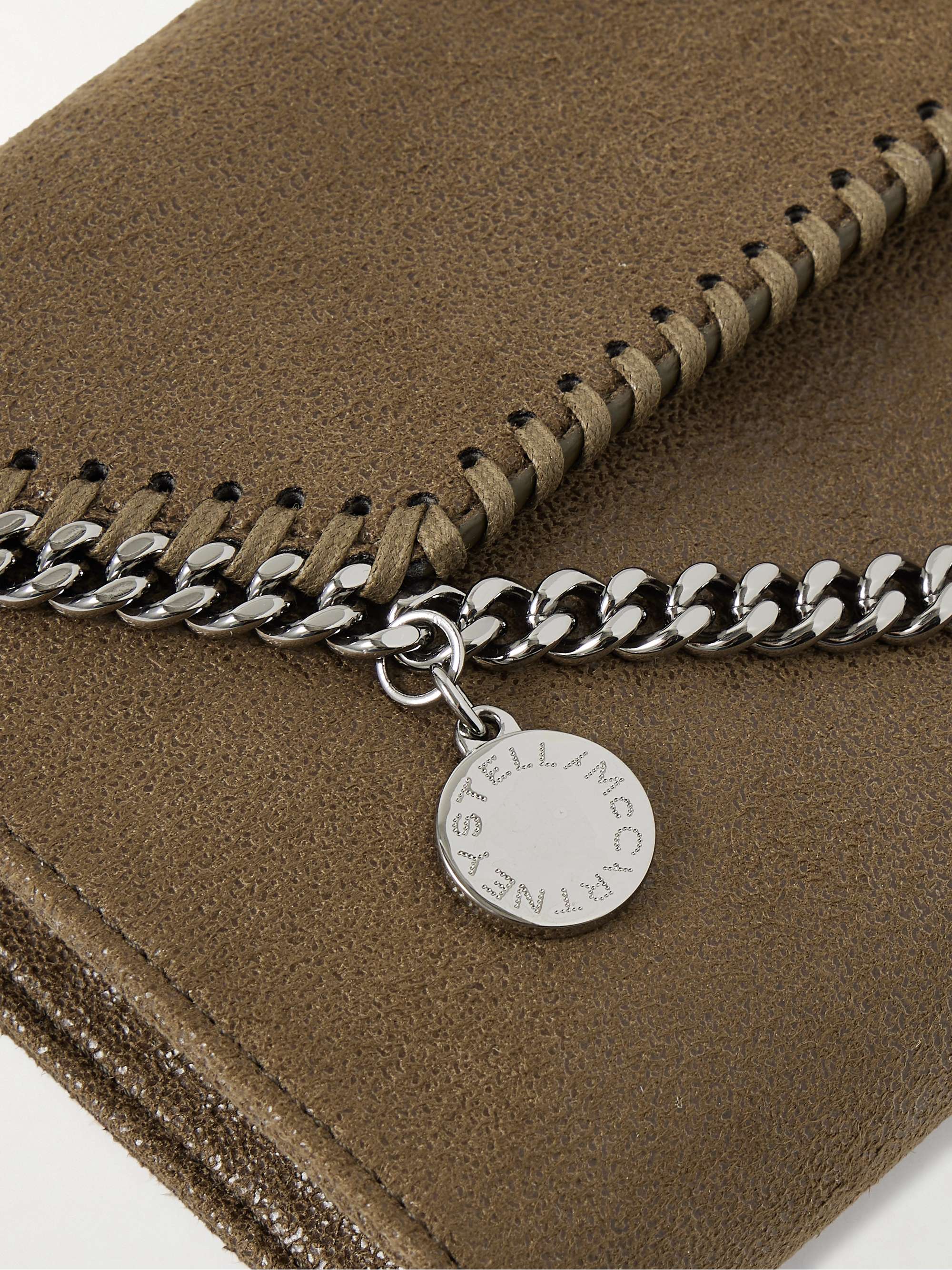 STELLA MCCARTNEY Falabella mini vegetarian brushed-leather shoulder bag