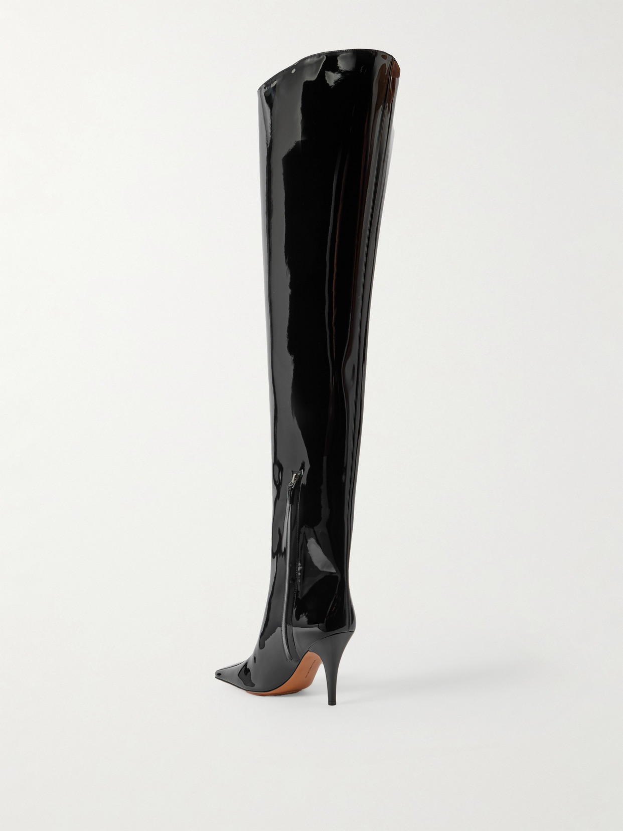 Stella Mccartney Glossed Over-the-knee Boots In Black