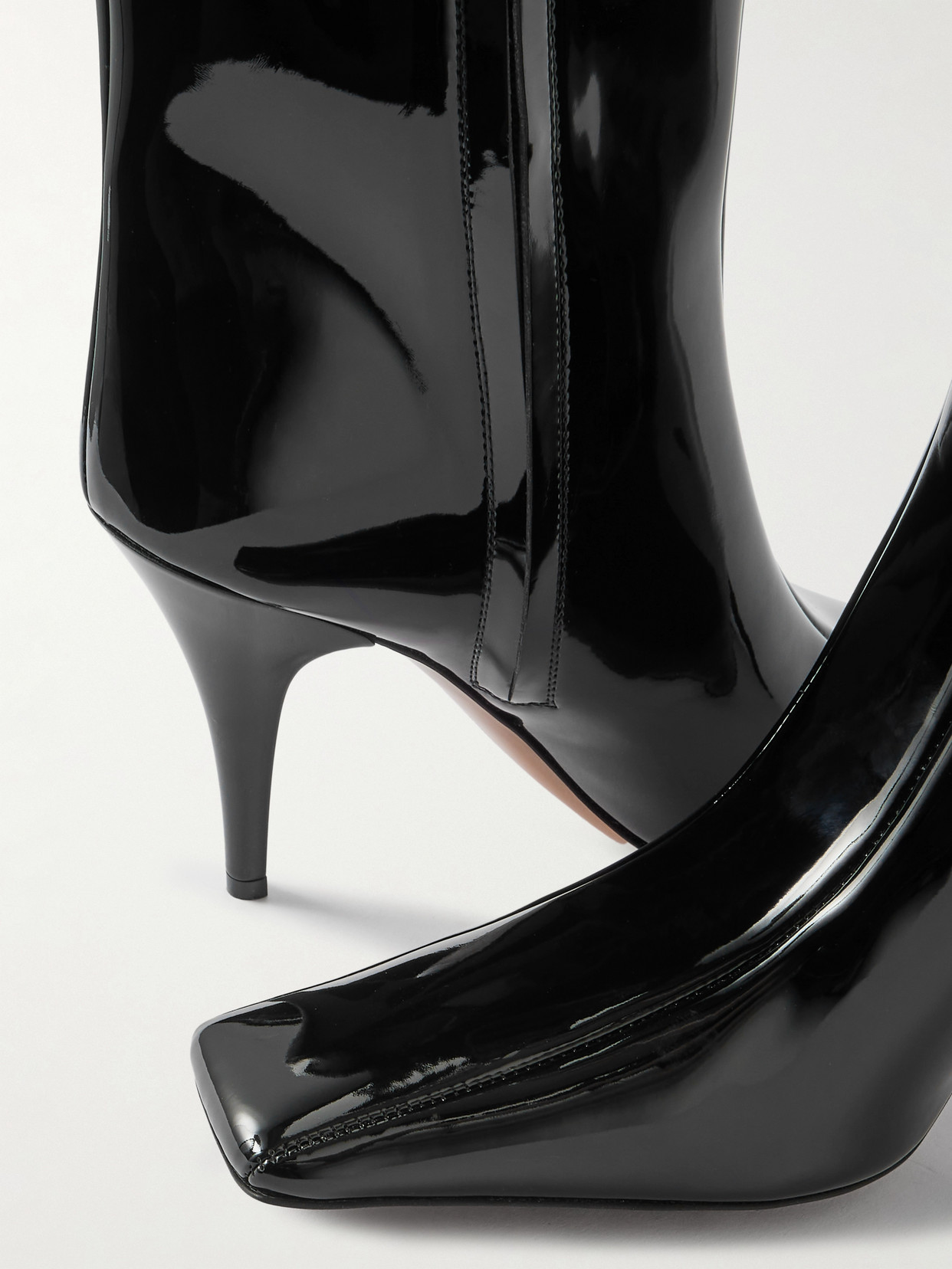 Stella Mccartney Glossed Over-the-knee Boots In Black