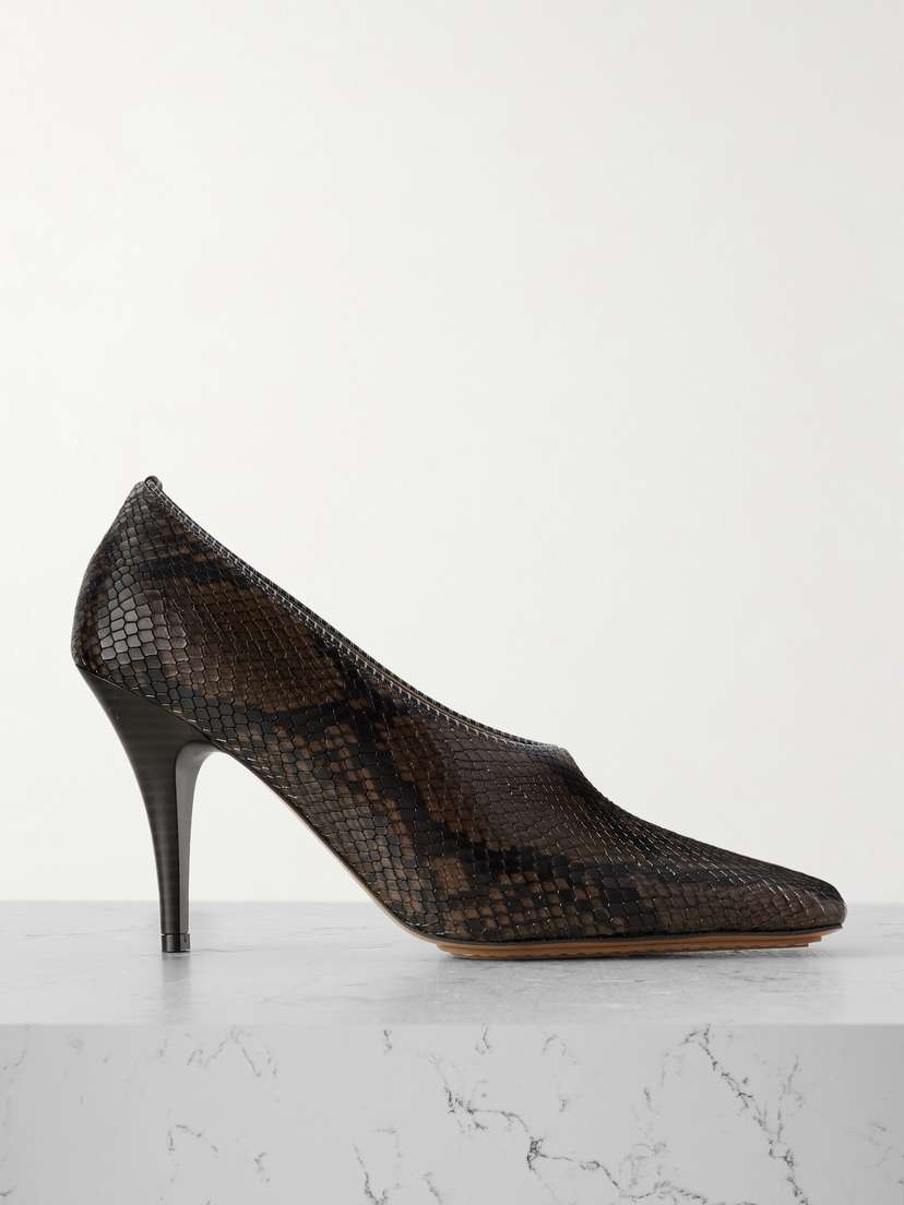 Stella McCartney Snake-effect Vegan Pumps