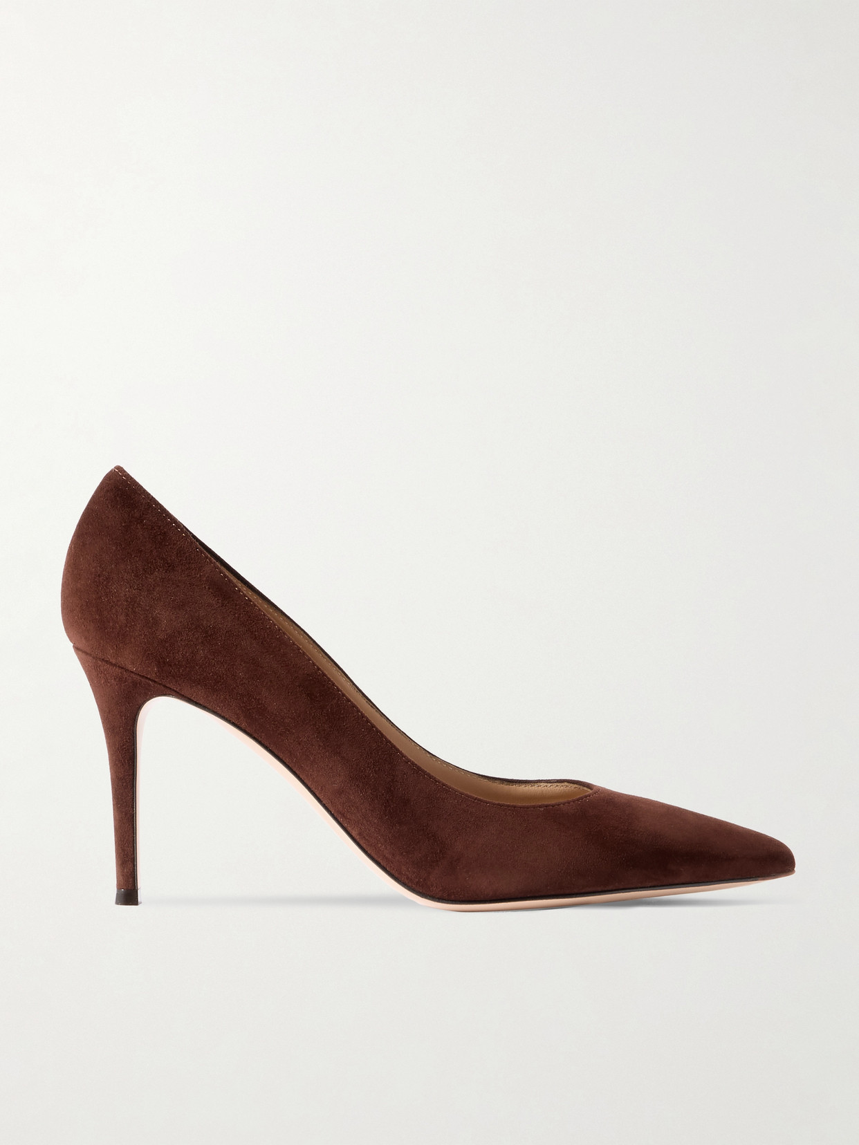 Gianvito Rossi Gianvito 85 Suede Pumps In Brown