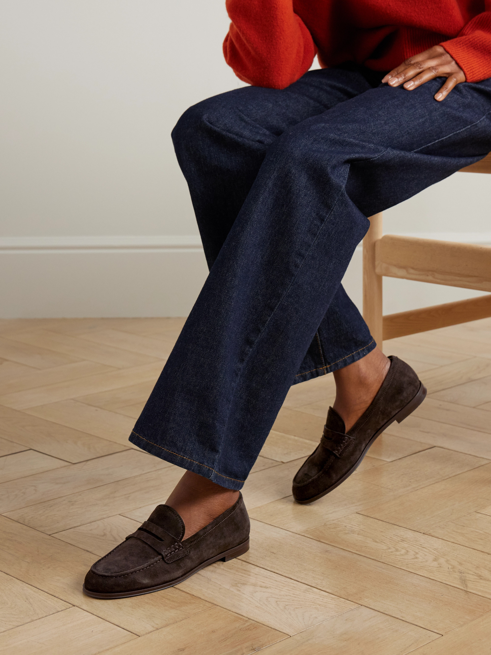 GIANVITO ROSSI - Georgie suede loafers | Plush