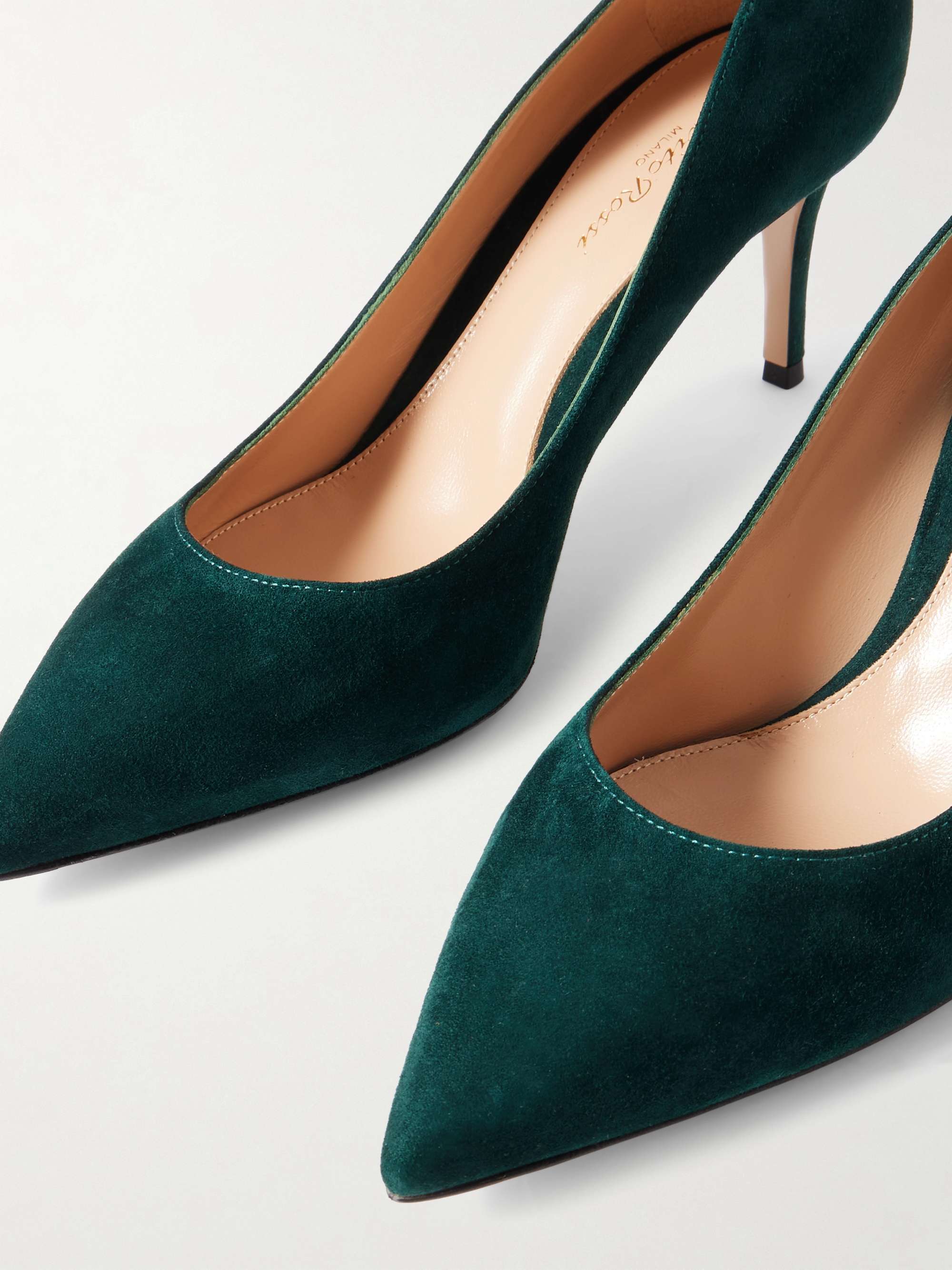 GIANVITO ROSSI 70 suede pumps