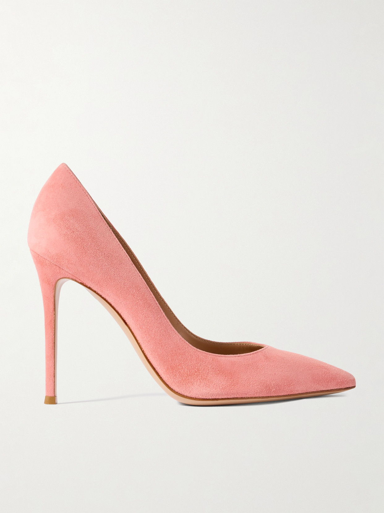Gianvito Rossi 105 Suede Pumps In Pink