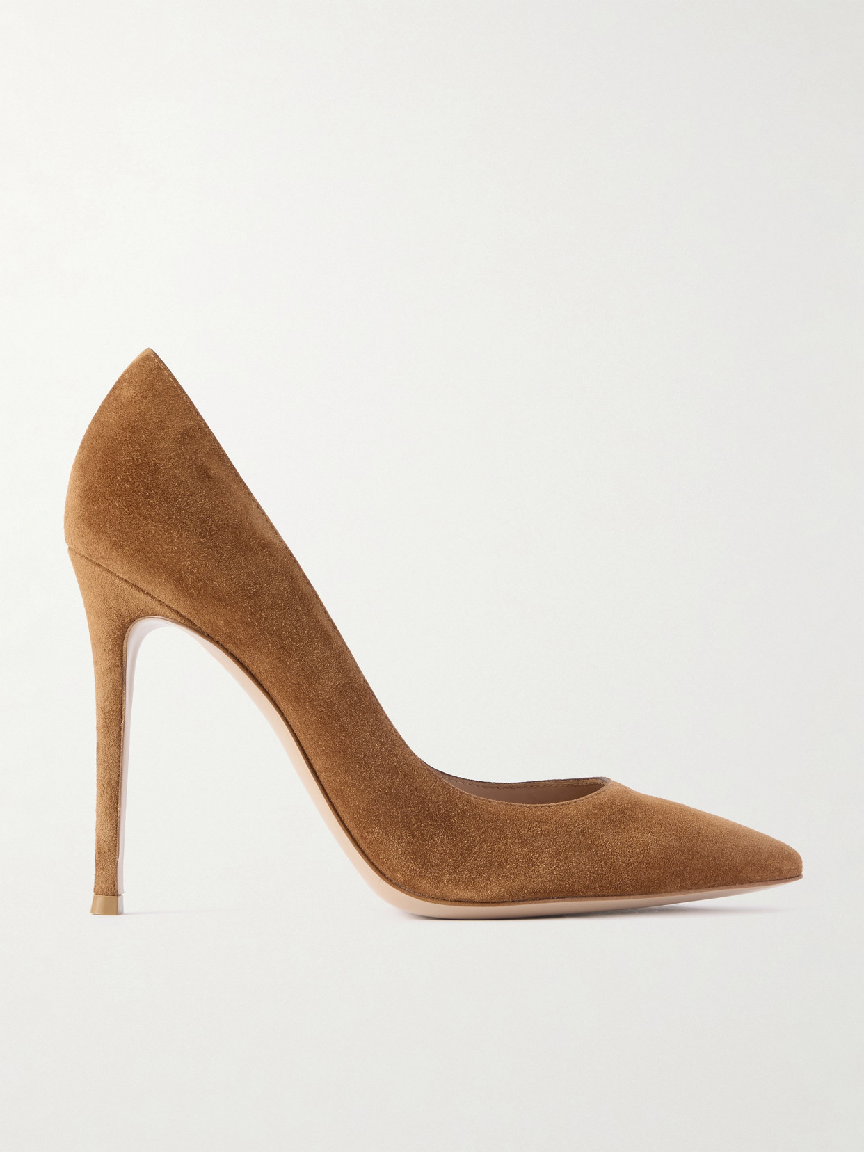 Gianvito Rossi 105 Suede Pumps In Brown