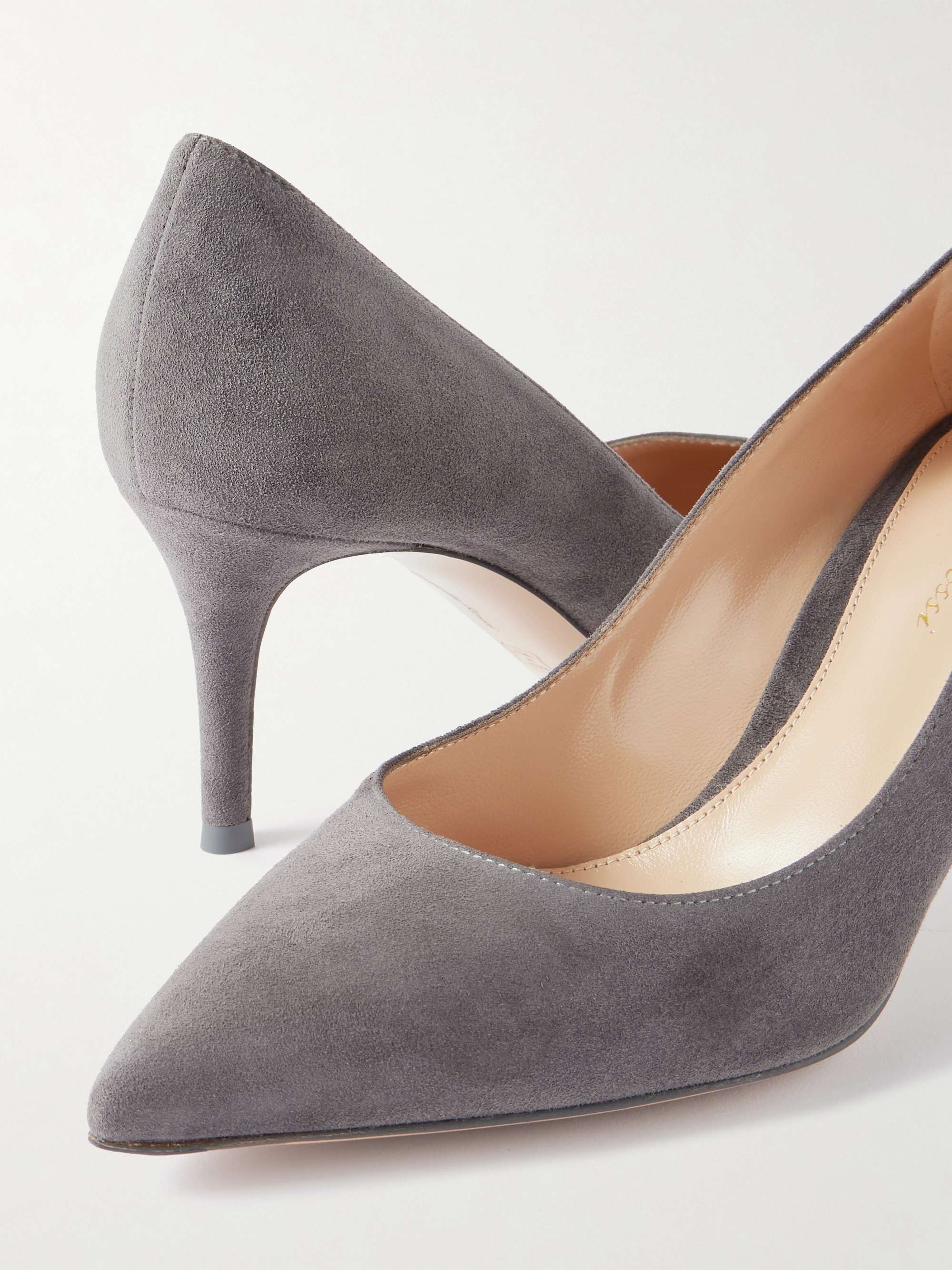 GIANVITO ROSSI 70 绒面革高跟鞋