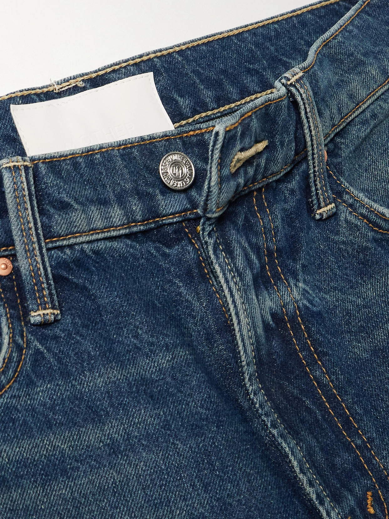 Mother The Reifler High-rise Straight-leg Jeans In Blue