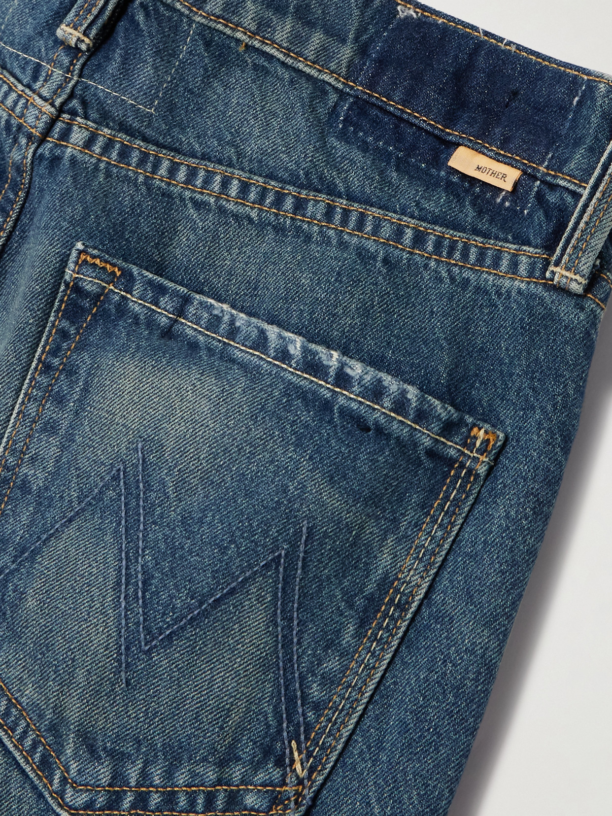 Mother The Reifler High-rise Straight-leg Jeans In Blue