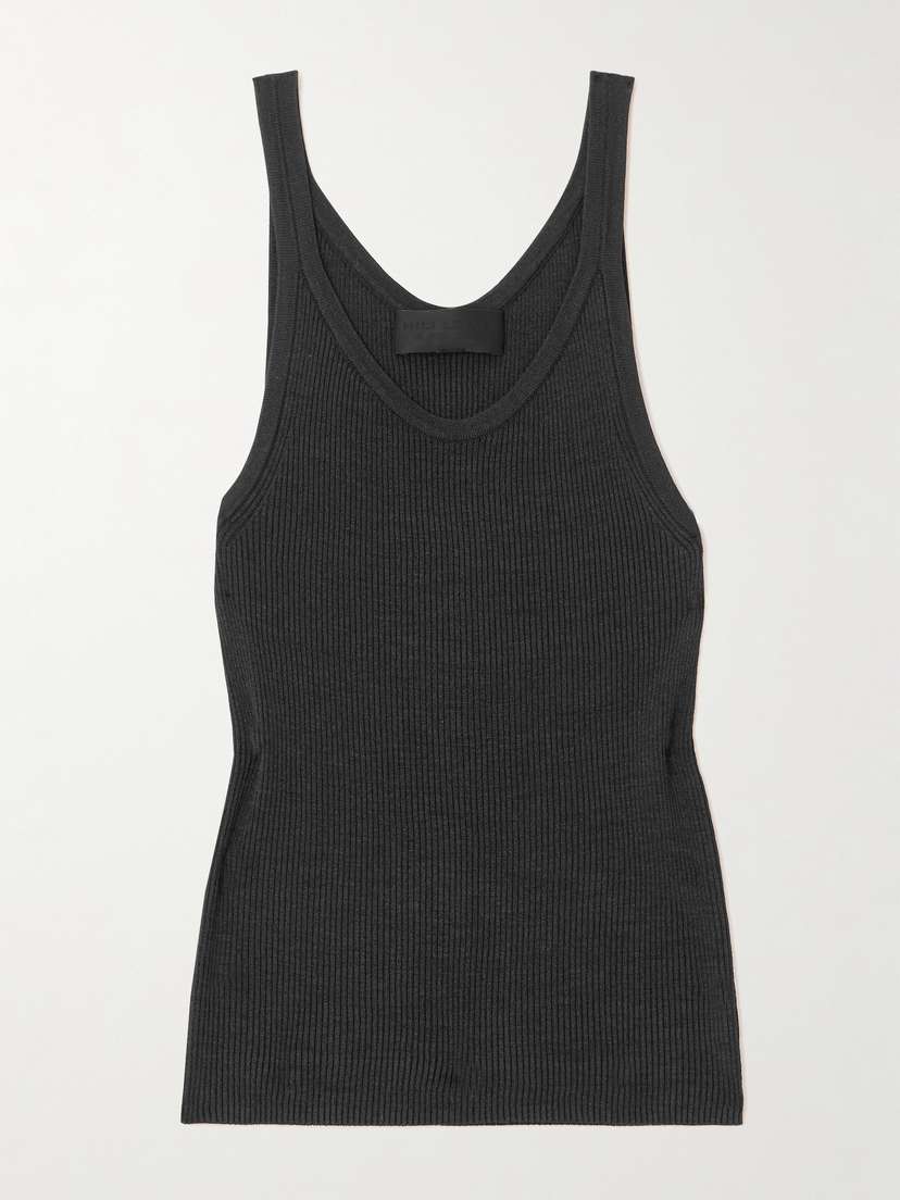 Nili Lotan Selah Ribbed Silk-jersey Tank