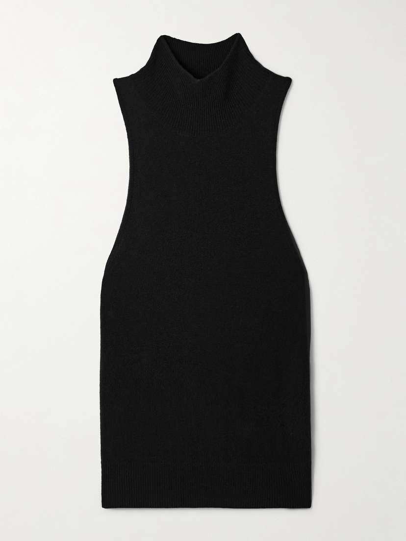 Nili Lotan Hansen Merino Wool And Cashmere-blend Turtleneck Tank