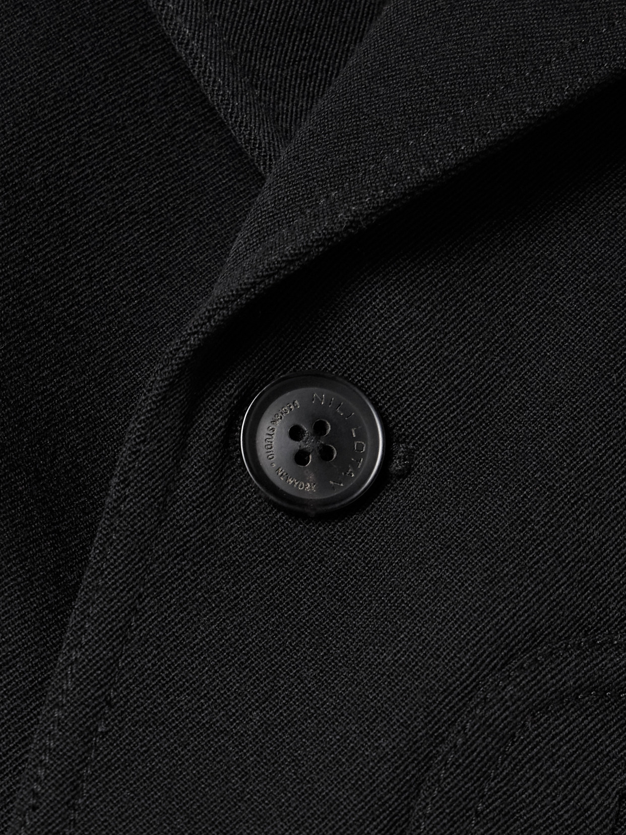 Nili Lotan Georgy Wool-gabardine Jacket In Black