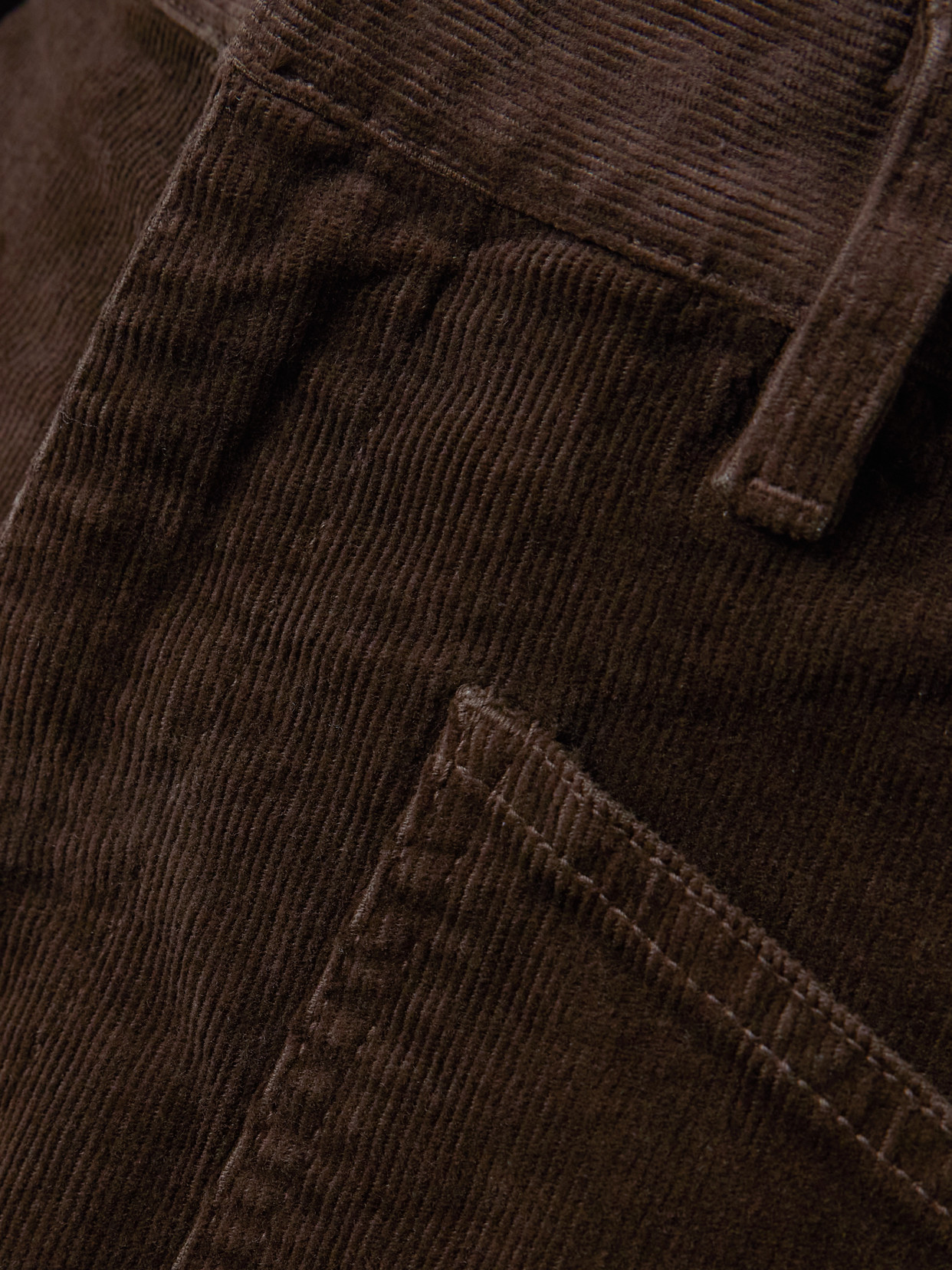 Nili Lotan Shon Cotton-blend Corduroy Tapered Pants In Brown