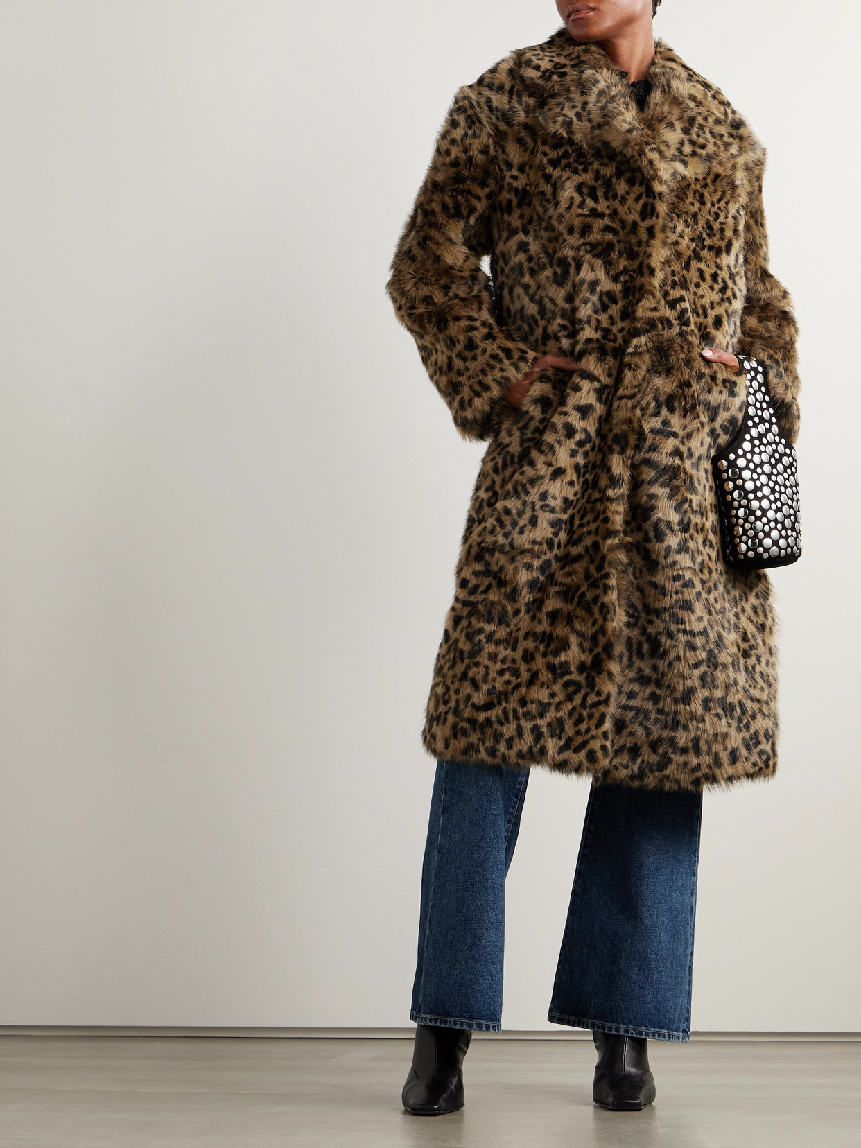 Nili Lotan Ingrid Leopard-print Shearling Coat In Animal Print