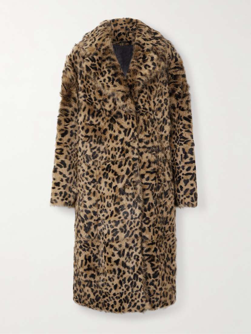 Nili Lotan Ingrid Leopard-print Shearling Coat