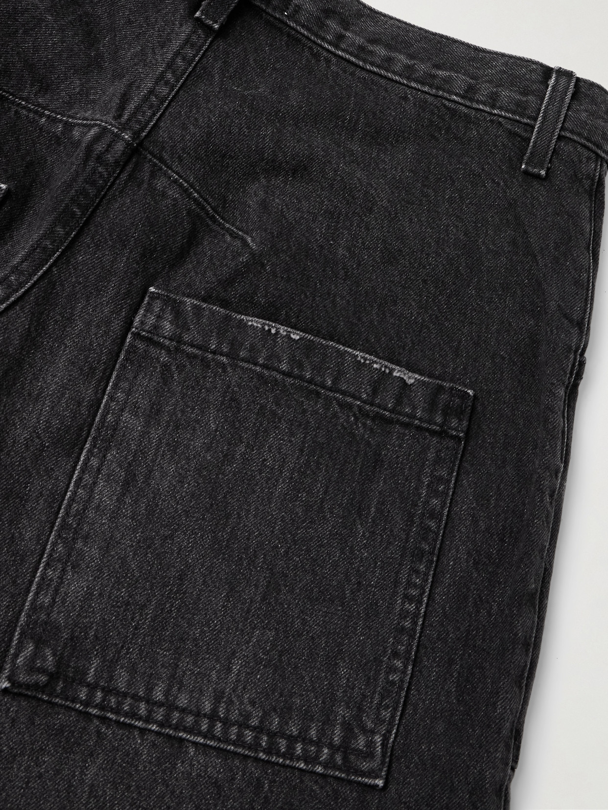 Nili Lotan Shon Mid-rise Barrel-leg Jeans In Black