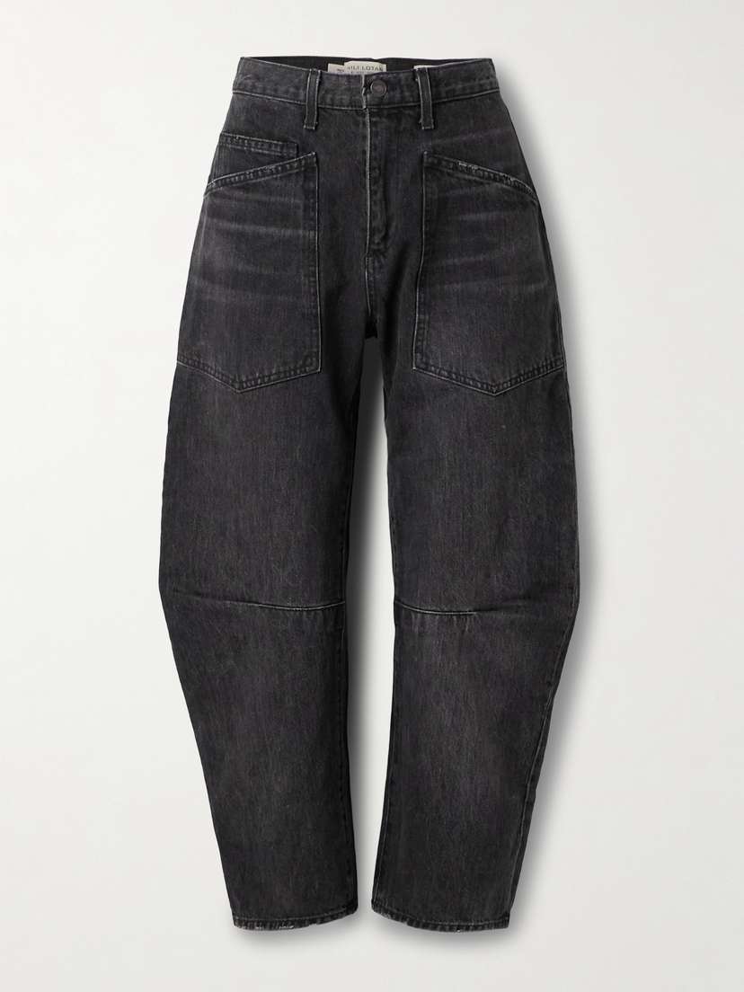 Nili Lotan Shon Mid-rise Barrel-leg Jeans