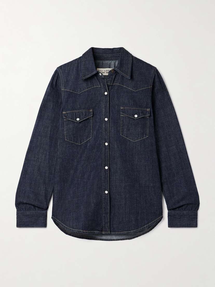 Nili Lotan Travis Denim Shirt