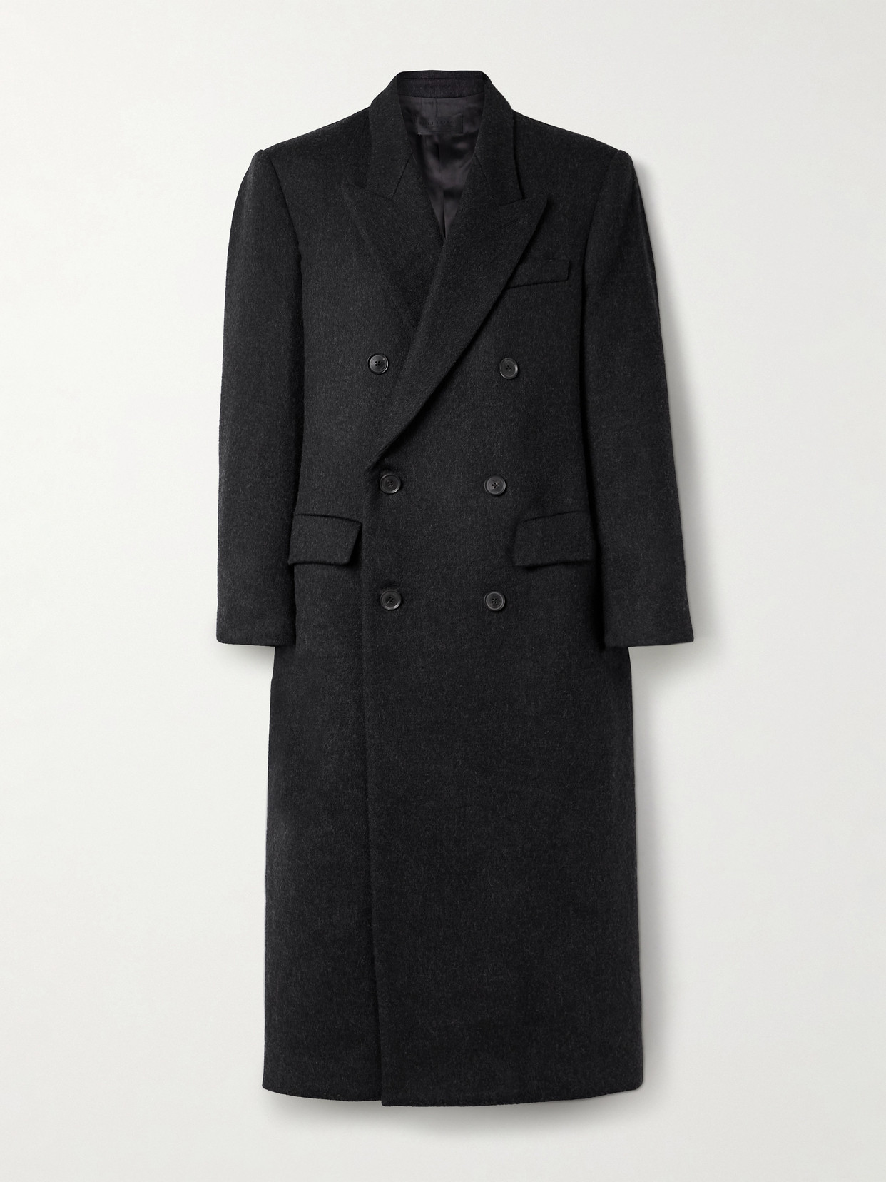 Nili Lotan Edmont Double-breasted Wool Coat In Black