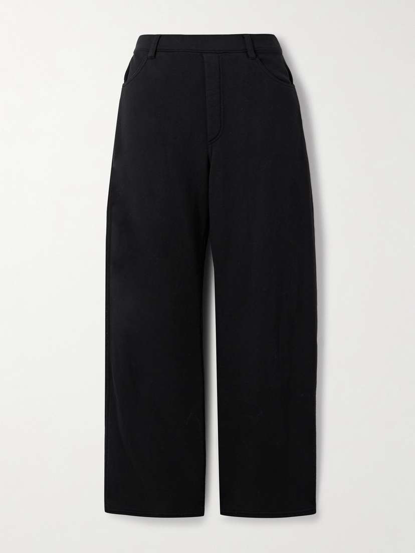 Nili Lotan Tribeca Cotton-jersey Barrel-leg Track Pants