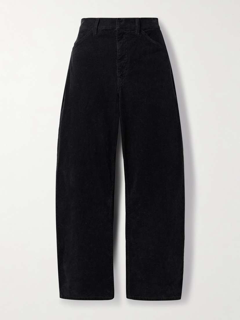 Nili Lotan Tribeca Cotton-blend Corduroy Barrel-leg Pants
