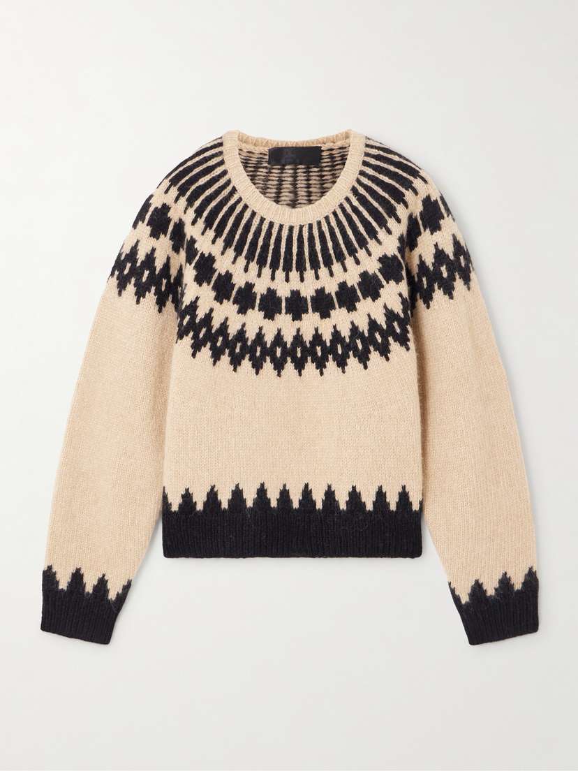 Nili Lotan Alena Fair Isle Alpaca-blend Sweater
