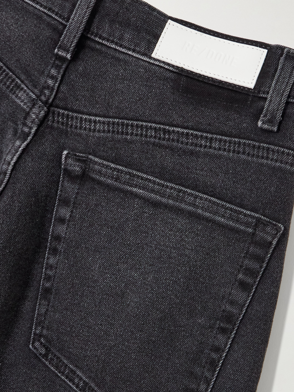 Re/done The Marielou High-rise Wide-leg Jeans In Gray