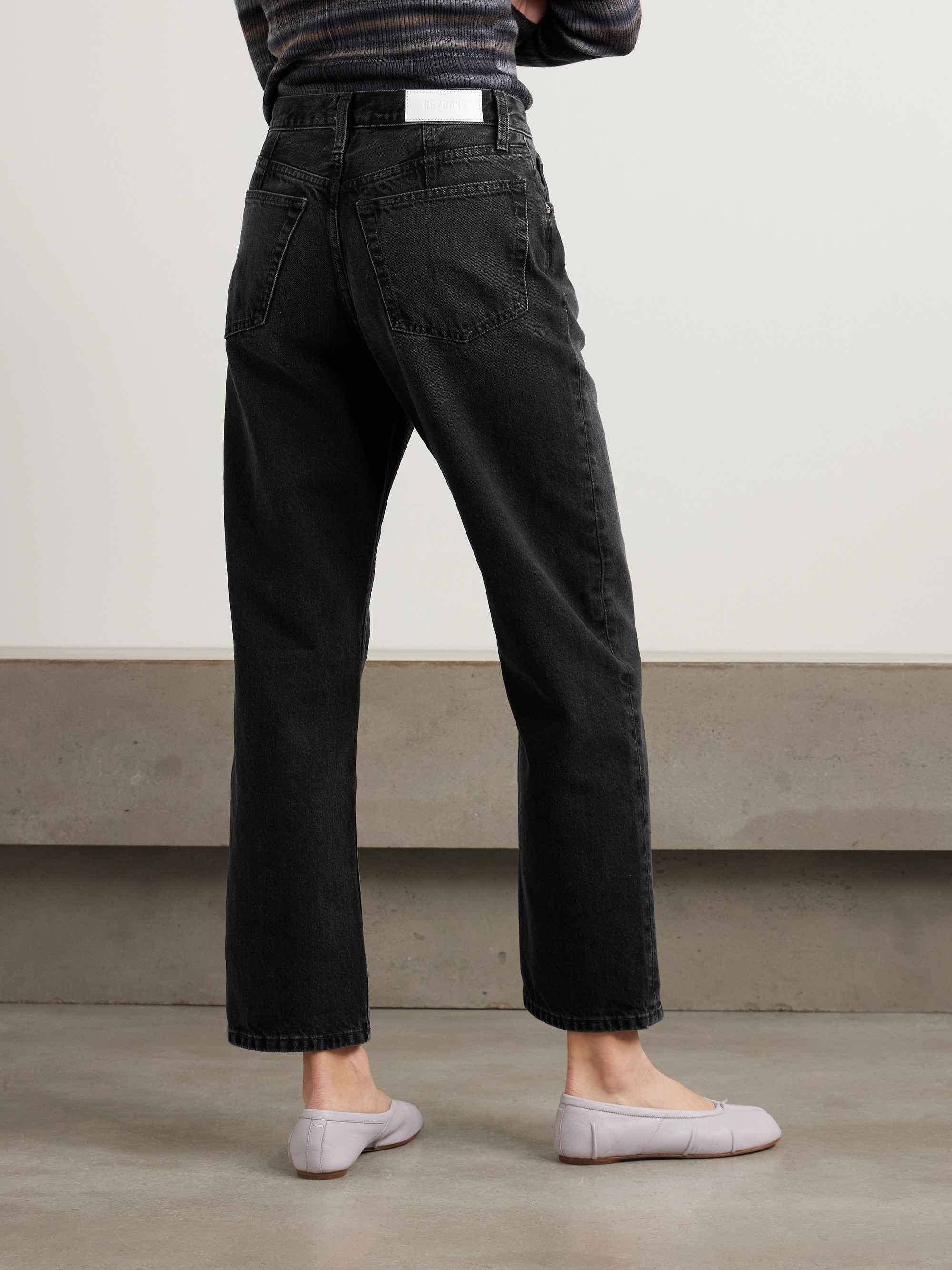 RE/DONE The Ollie cropped mid-rise straight-leg jeans thumbnail