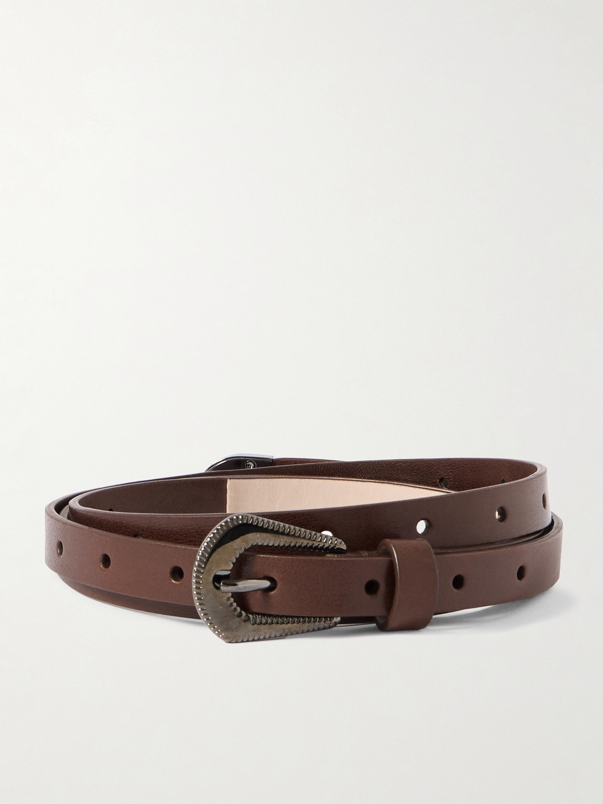 Brunello Cucinelli Leather Belt In Brown