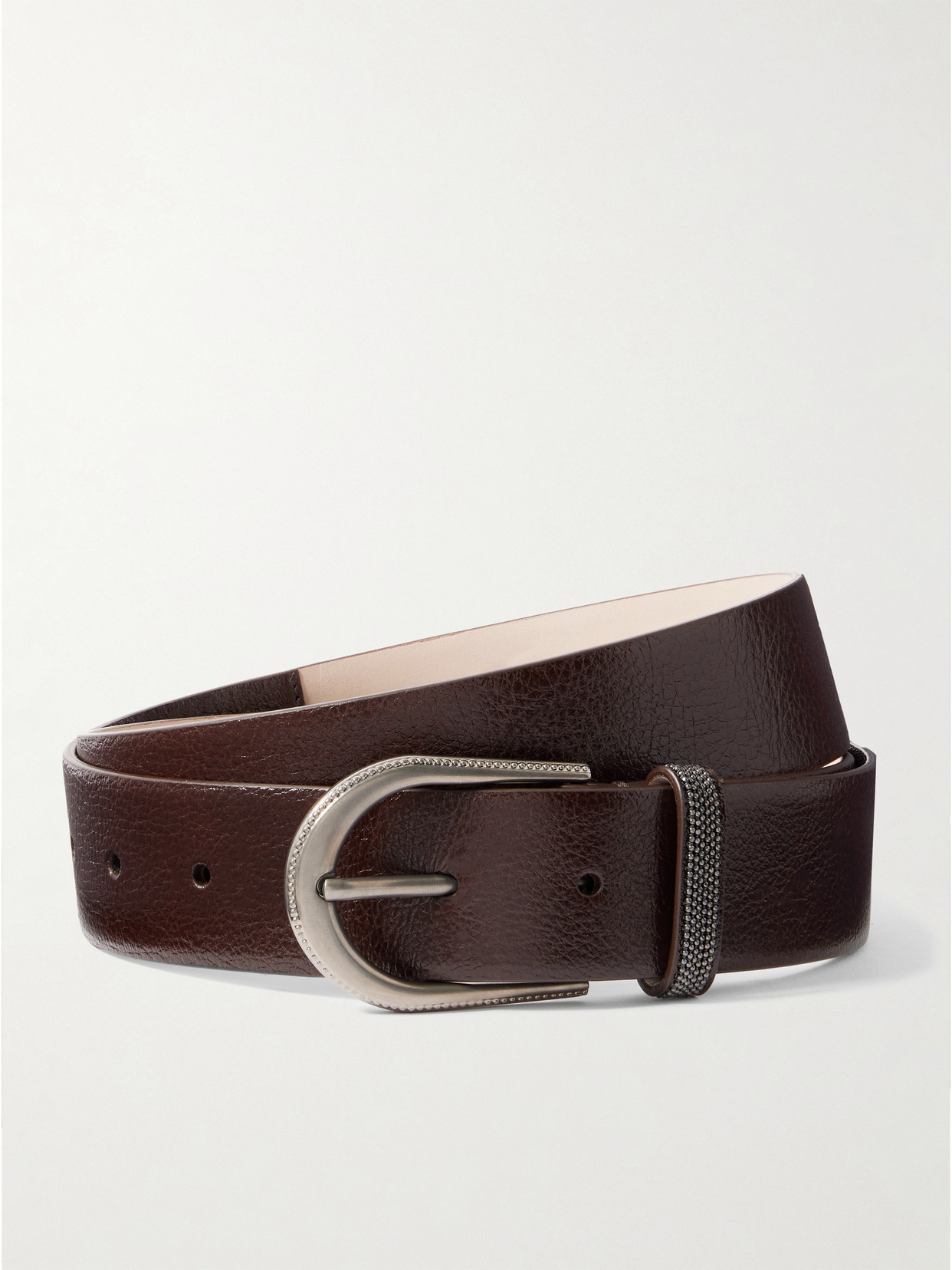 Brunello Cucinelli Leather Belt In Brown