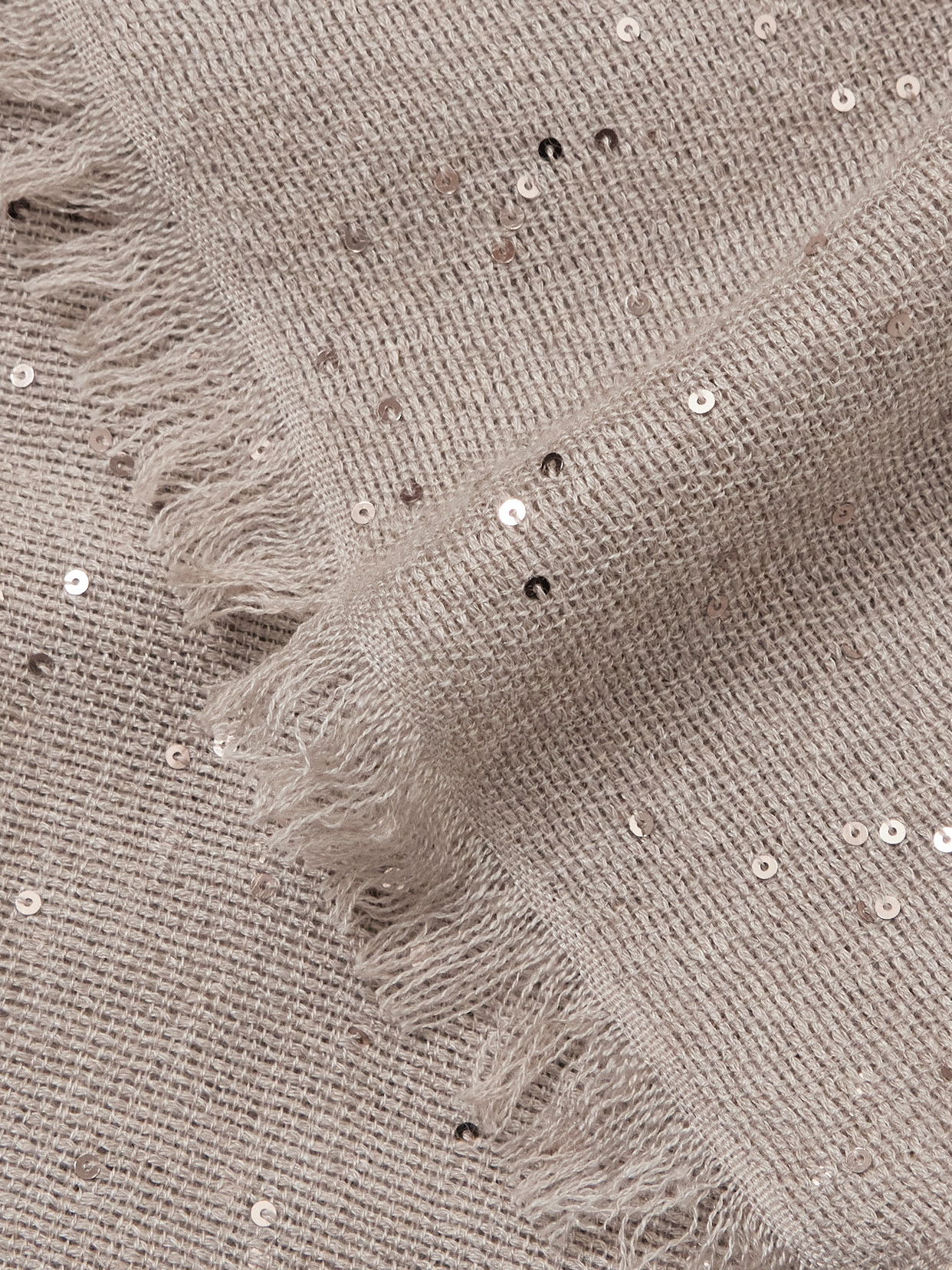 Brunello Cucinelli Sequined Cashmere And Silk-blend Scarf