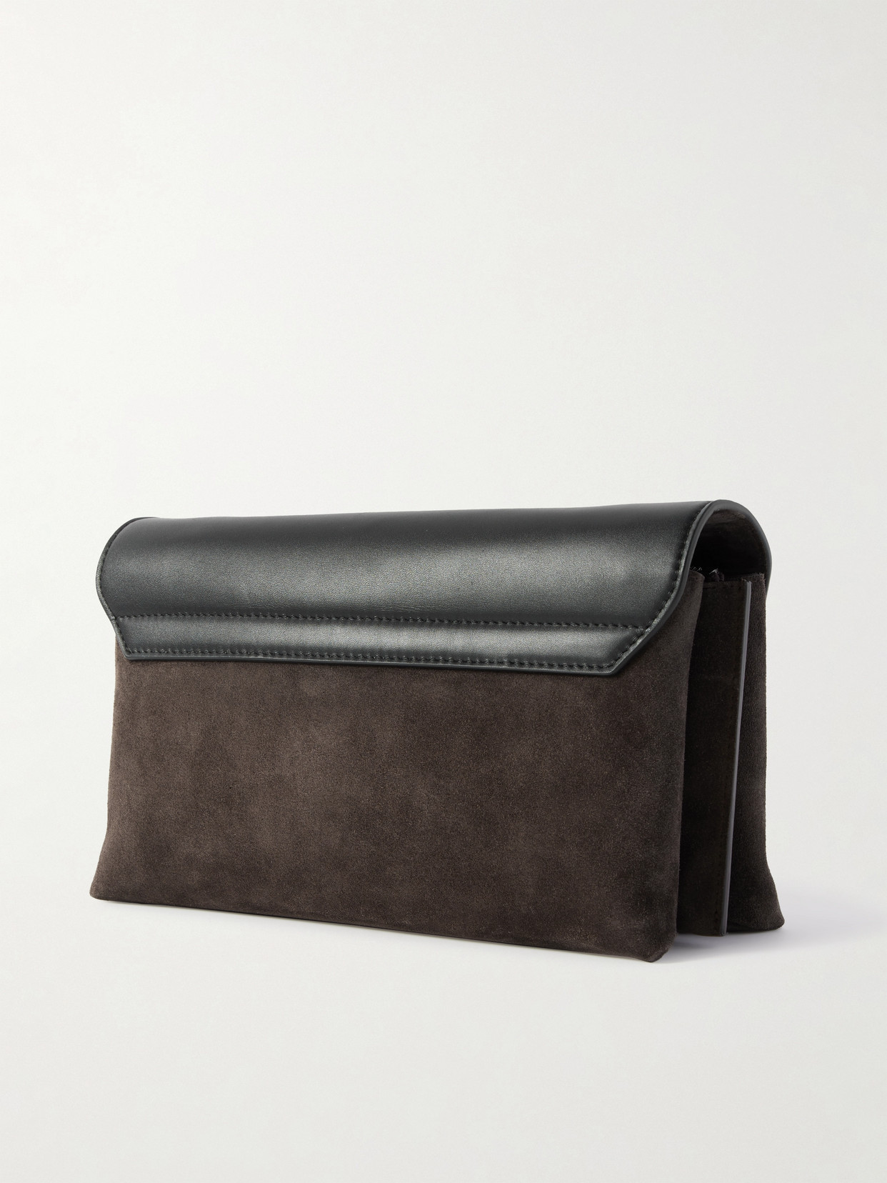 Brunello Cucinelli Two-tone Leather And Suede Shoulder Bag