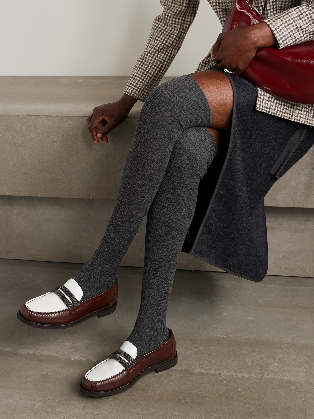 Brunello Cucinelli Ribbed Cashmere-blend Socks